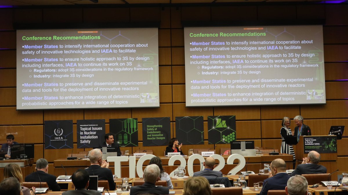 #IAEATIC2022 ended yesterday in Vienna! 300 nuclear safety experts have made contributions to strengthening safety of evolutionary and innovative reactor designs. Keep an eye on IAEA conference highlights and summary to be published next week here: bit.ly/3BT7zBE #IAEANS