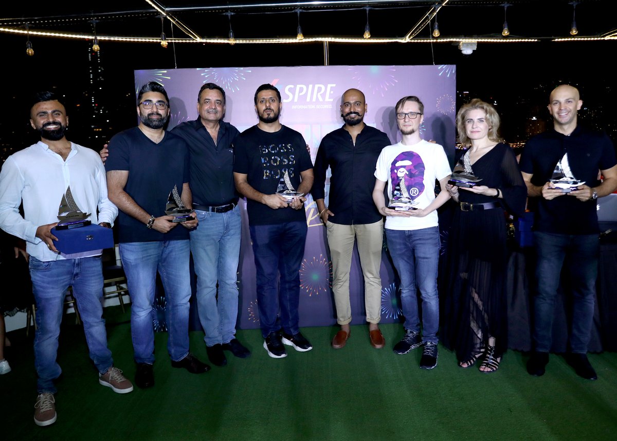 SpireSolutions's tweet image. What a great night last week at our #ASPIREwithSPIRE Dinner &amp;amp; Awards!
We celebrated our GITEX GLOBAL success by honoring our top-performing technology partners for their efforts and commitment to #ASPIREwithSPIRE while we cruised around the wonderful views of #Dubai.