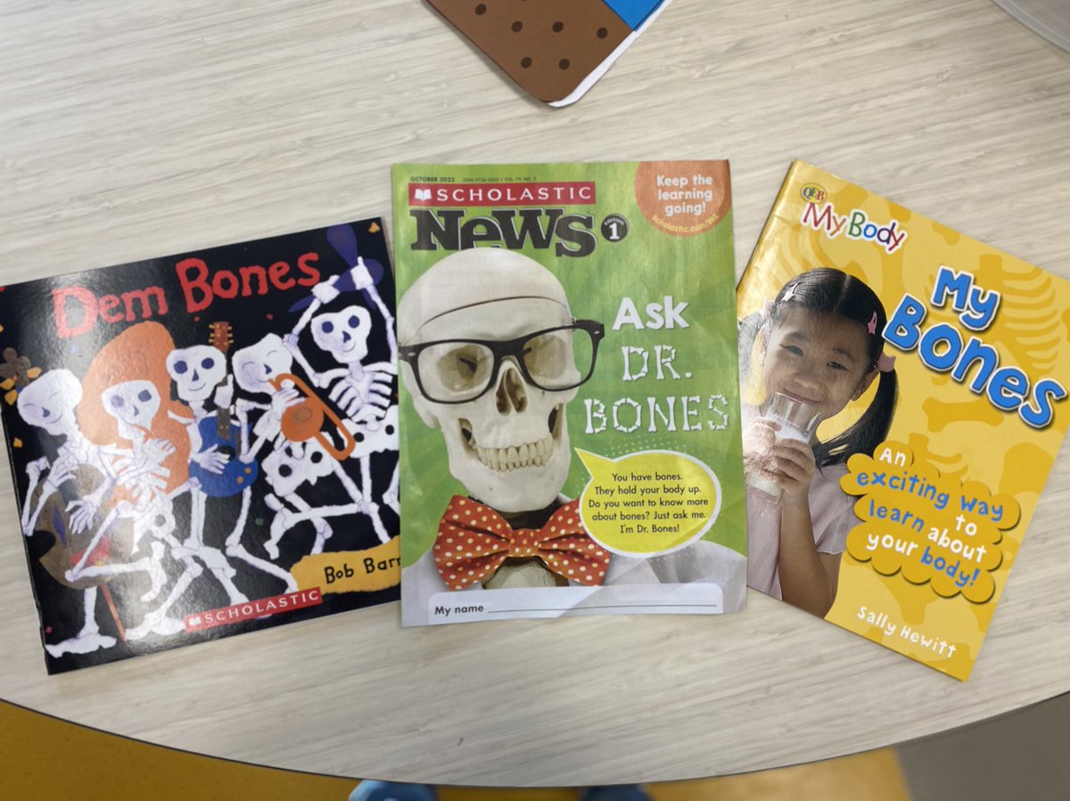chalkandgrace's tweet photo. There’s no bones about it, we loved learning about bones💀 This time of year we see skeletons all around so no better time than now to learn about our skeletons. We made skeletons as we read texts about each bone🦴 We made connections with our @Scholastic News. #HaskinsCadets🚀 https://t.co/UEORPGOvV1