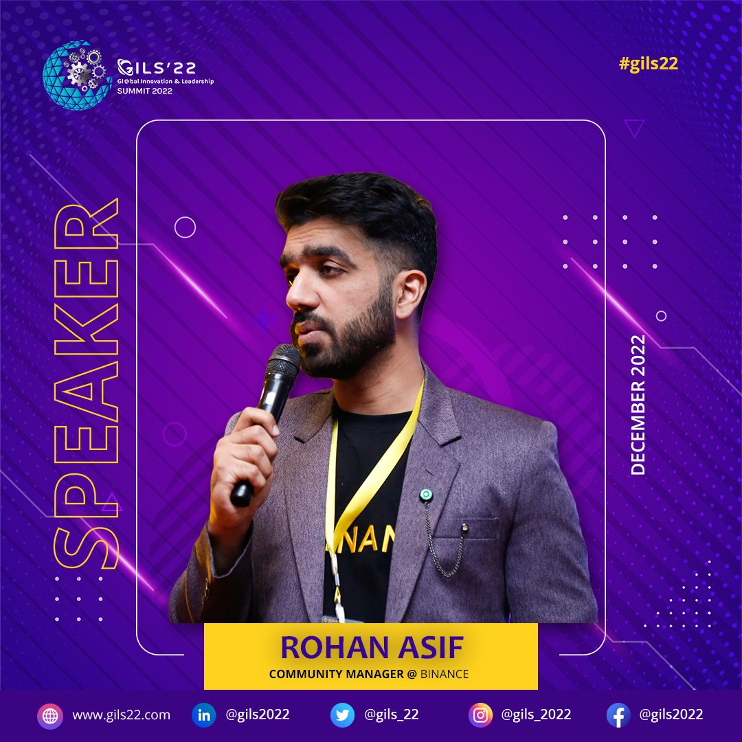 gils_22's tweet photo. Meet Our Speaker, Rohan Asif π
π https://t.co/Y4X7tFikqu
Connecting To Future! π
#gils22 #web3 #blockchain #metaverse #fintech #defi #smartcontract #technology #startup #digitaleconomy #digitalassets #global #pakistan #islamabad #bloctechsolutions #orbitadvertising #Binance https://t.co/YYFfziNjo0