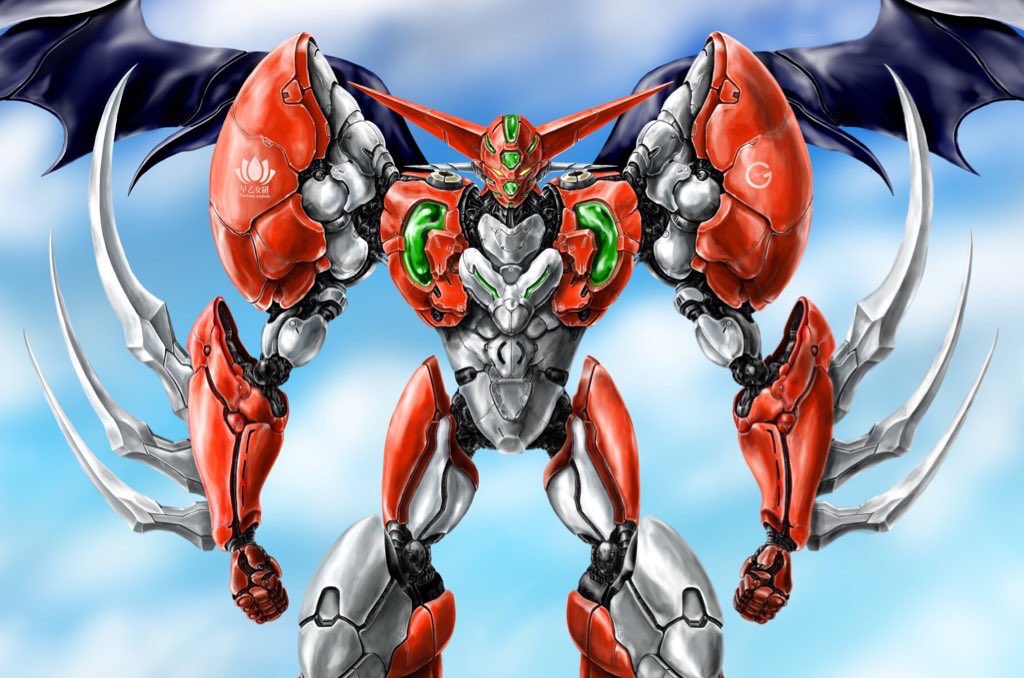 robot mecha no humans solo super robot wings sky  illustration images