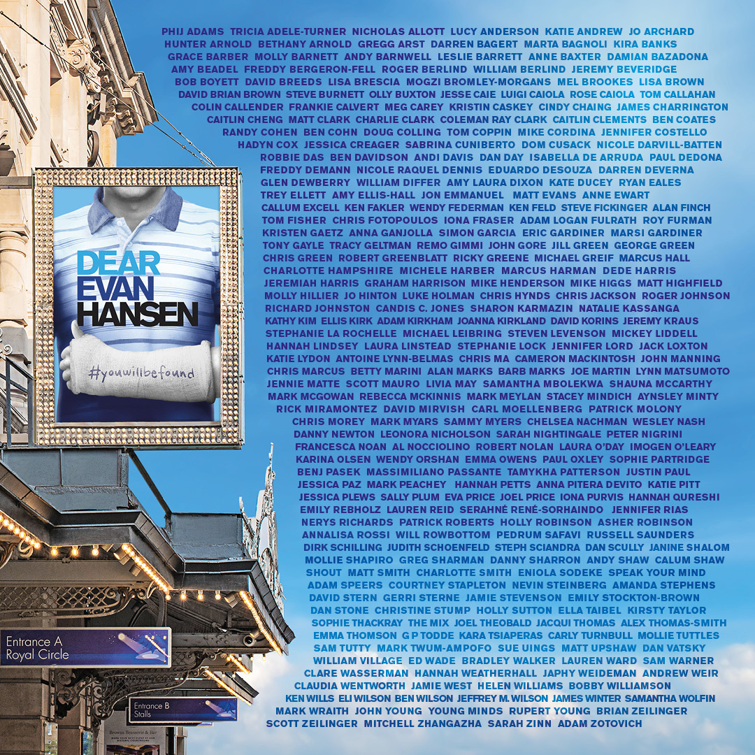 The DEAR EVAN HANSEN London Family. For Forever. 

#DEHLondon #DearEvanHansen