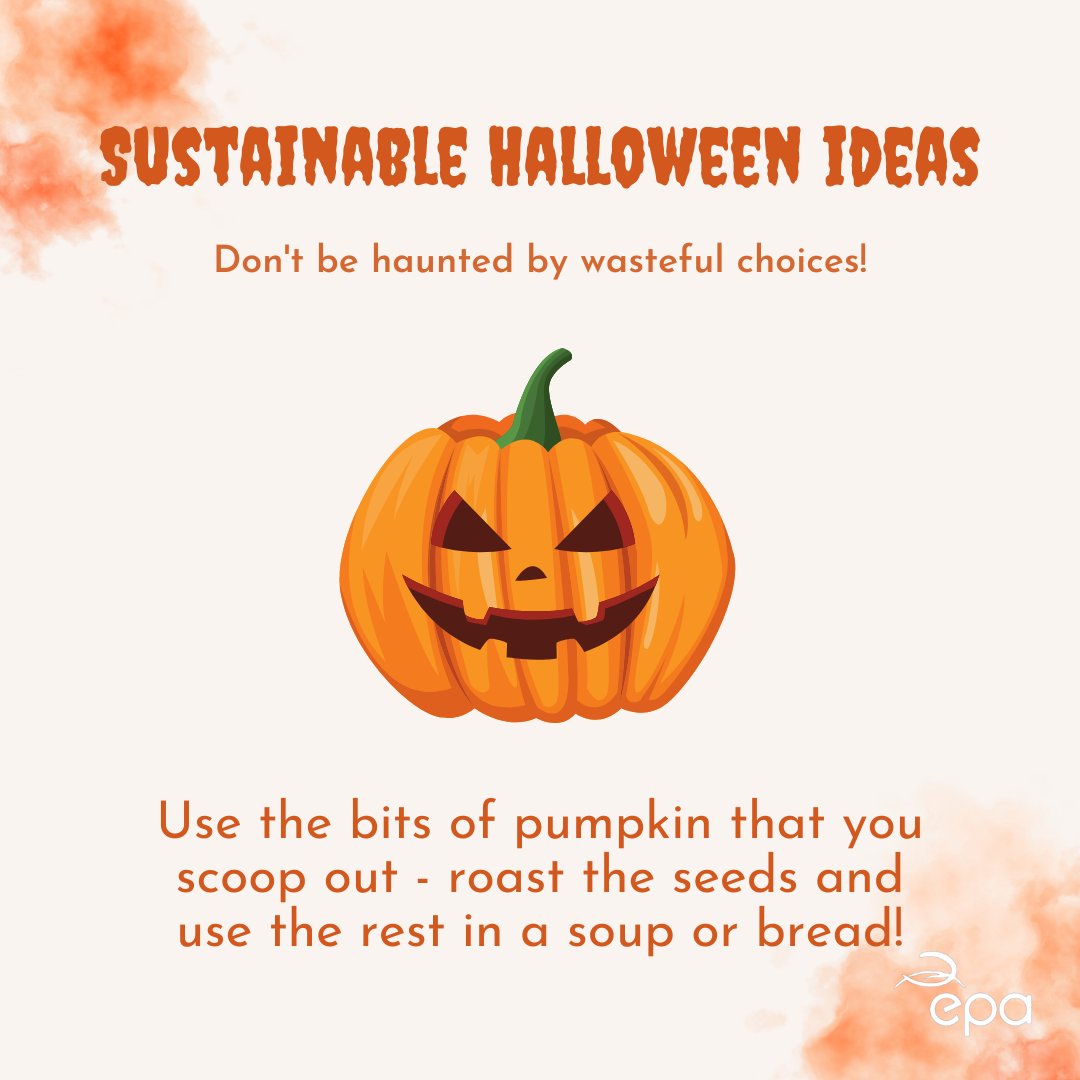 Carving a pumpkin for #Halloween this weekend? 🎃 Make sure you use ALL the pumpkin – including the inside! There are lots of tasty recipes online, and you can check StopFoodWaste.ie for tips on how to make the most out of your pumpkin!