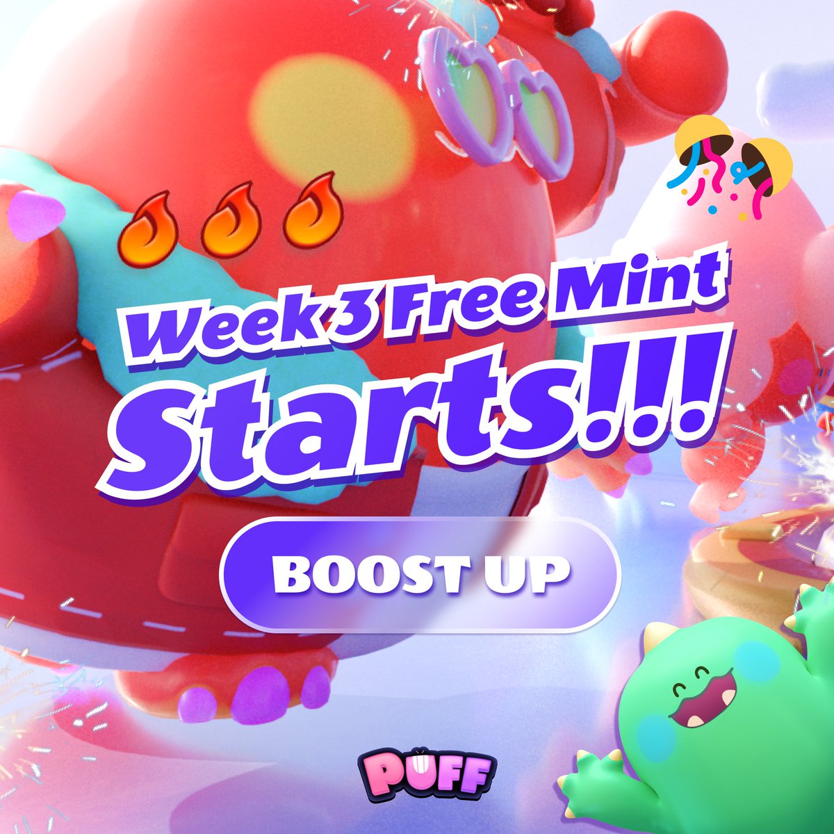 How is your luck on the #PuffGenesis Lottery this round? 🤩 Mint #PuffTicket for the 3rd Week to get Genesis w/ a BOOST of 80% possibility & #Halloween event! Mint 👉🏻 puffverse.pro/mint Party 👉🏻 puffverse.me/halloween More surprises for Genesis holders next month! 🎊