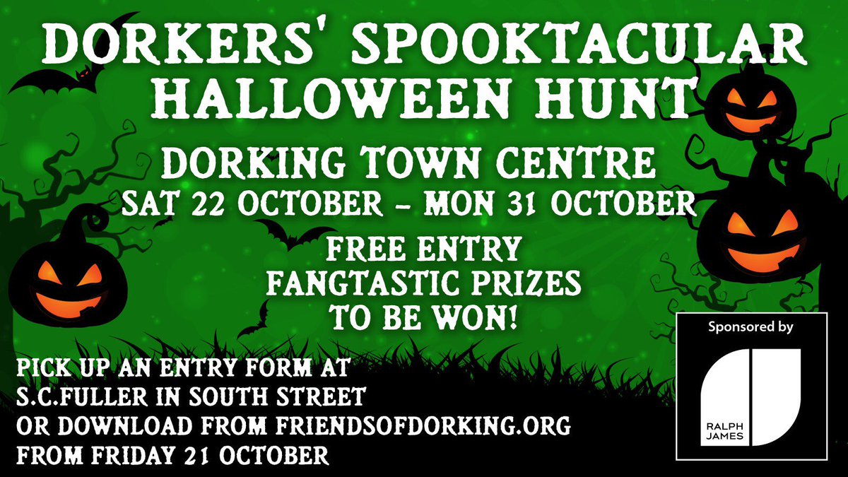 Great to speak with @NickyPatrick1 on @BBCSurrey about this year’s @DorkingFriends Spooktacular #Halloween Hunt around #Dorking - free #HalfTerm fun for the whole family! 😃🕷🧙‍♀️🎃👻🦇