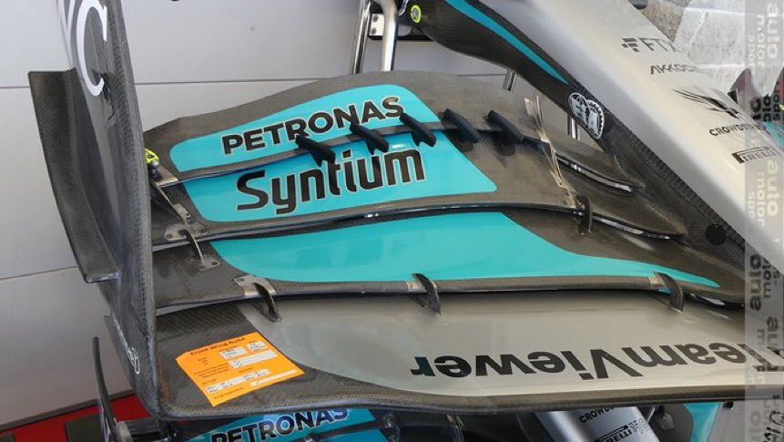 #F1 #MercedesAMGF1 :-

Mercedes’ new front wing doesn’t comply with the F1 regulations therefore it won’t be used at this weekend’s race.