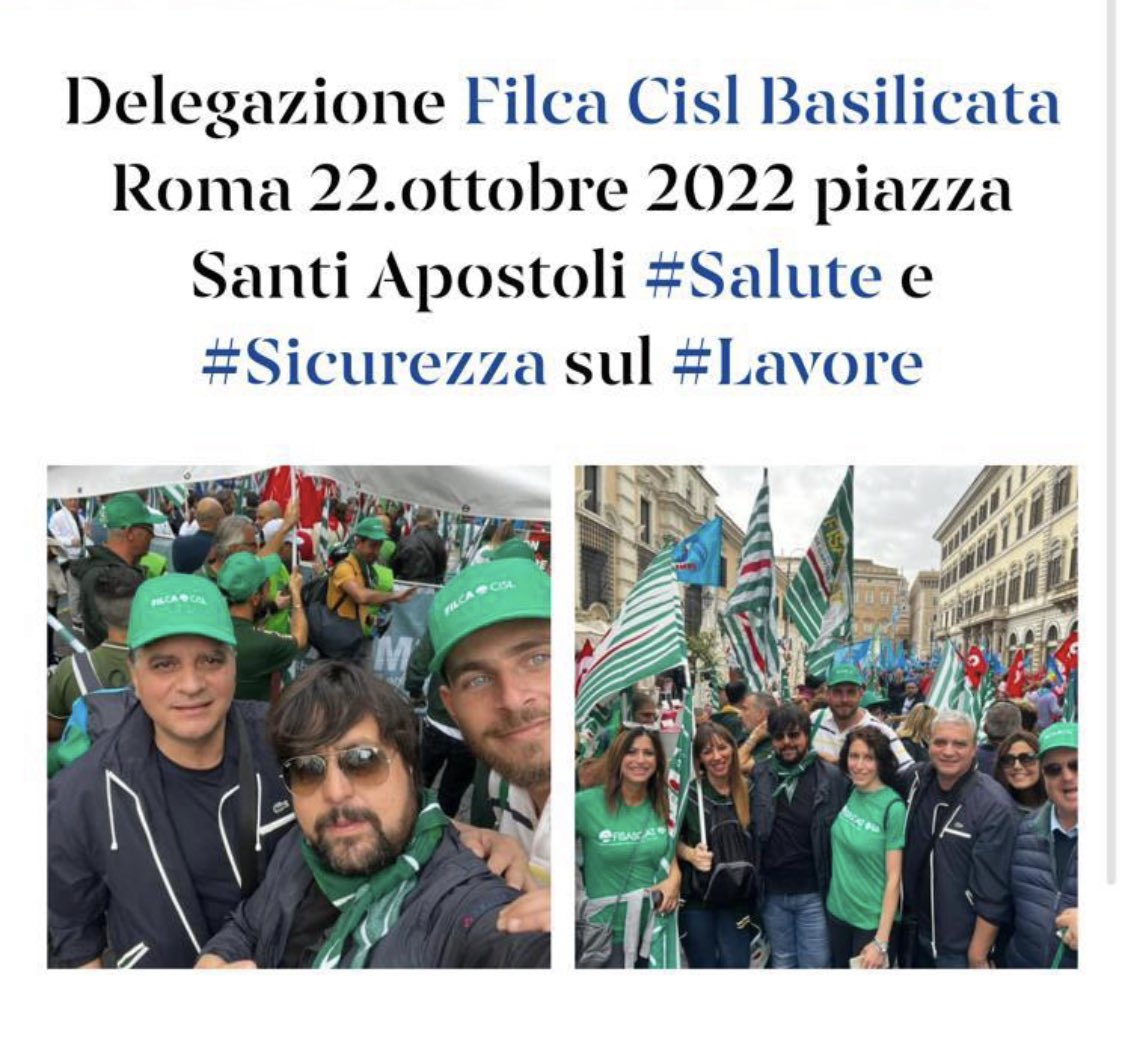 FilcaCislBas's tweet photo. ⁦@FilcaCislBas⁩ in piazza per mettere al centro la persona ⁦@AngeloCasorelli⁩: basta morti sul #Lavoro… https://t.co/NtbQaHOGIx
