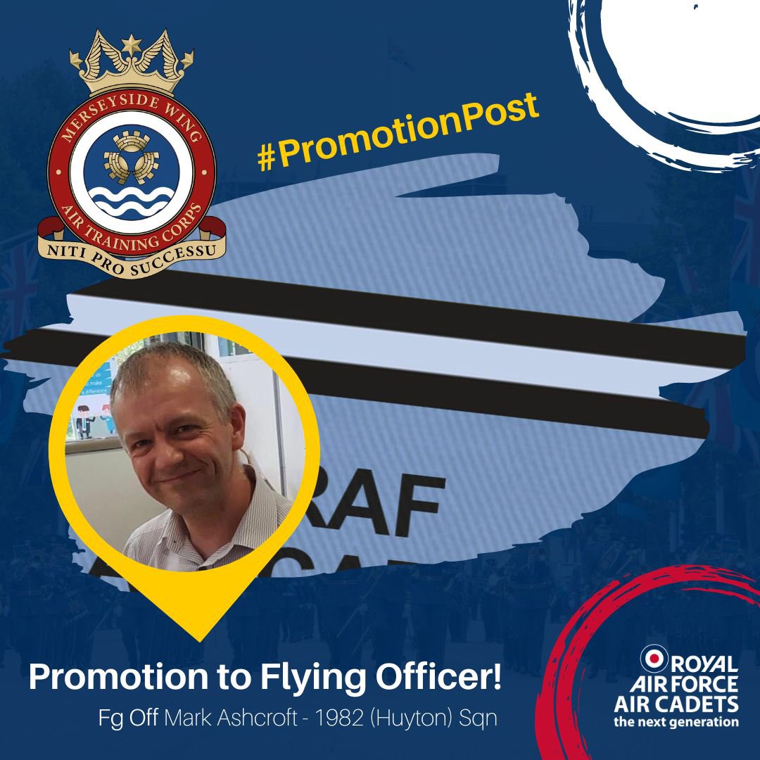 Congratulations to Fg Off Boileau &amp; Fg Off Stokes of <a href="/2348MaghullATC/">2348 Maghull ATC</a>, as well as Fg Off Ashcroft of <a href="/1982rafac/">1982 (Huyton) Sqn RAF Air Cadets</a> on your promotions. Good luck in the future.
