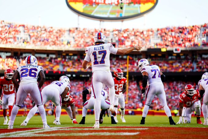 thirdworldpod's tweet photo. Josh Allen &amp; the Bills proved the Chiefs are not their Achilles Heel with a win at Arrowhead this Sunday. @freakaleak1209 &amp; @wickizer_dustin joined 
@pabloikonyero on #NFL101 this week...

👿 Ravens woes continue against Giants
🦅 Eagles SB contender

https://t.co/hWaktXsxG2 https://t.co/osg7DKFL0O