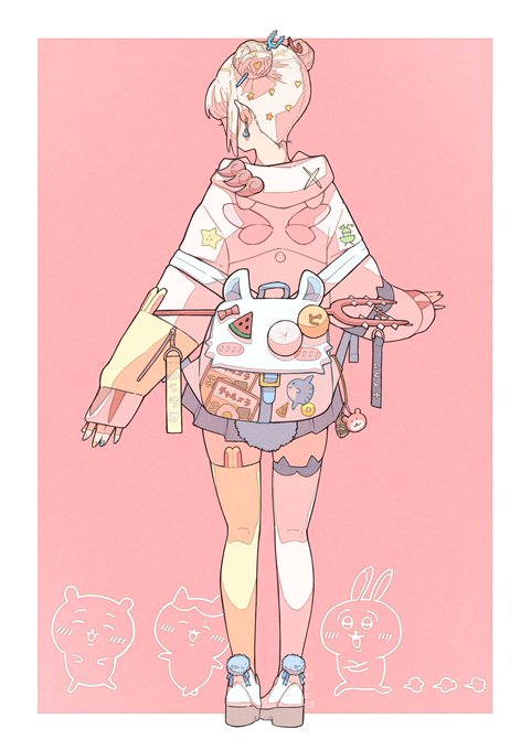「1girl print jacket」 illustration images(Latest)