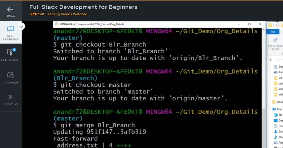 Abhinav__dubey's tweet image. FSD Day 2
I get up a lot of knowledge regarding #gitbash commands and #github.
Key ideas I pick up include:
-Repository making
-Brach making and managing
-Updation and publishing
-push and delete
-Http and SSH connections
-Local and live Git
using Github and commands