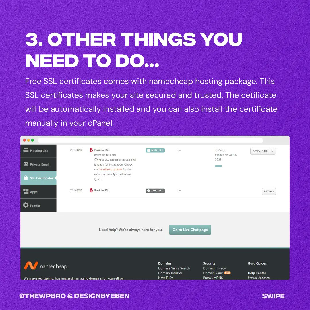 thewpbro's tweet photo. Follow for more. 

#namecheap #webdesign #createawebsite #wordpress #wordpresswebsite https://t.co/ISA5UHg28V