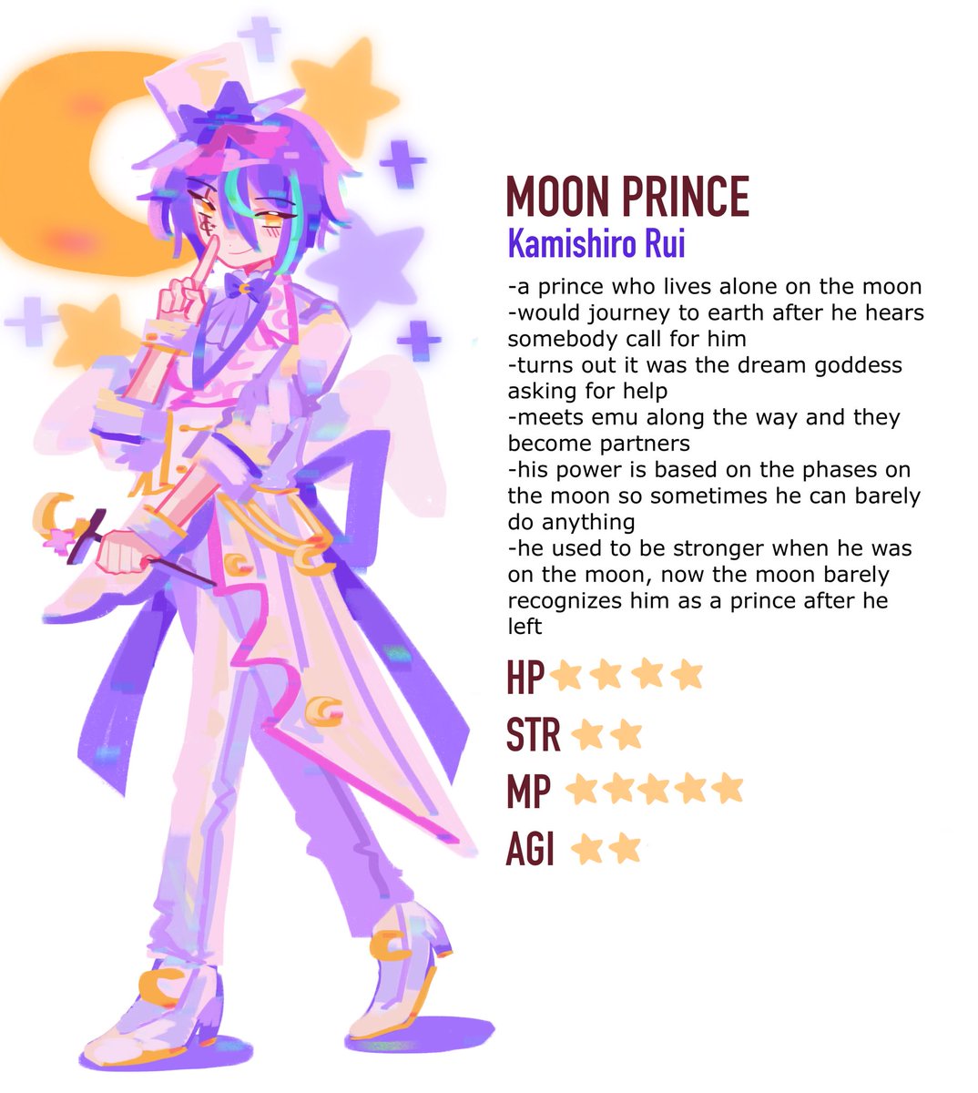 dream protector au revamp: kamishiro rui 🎈🌙 #prsk_FA