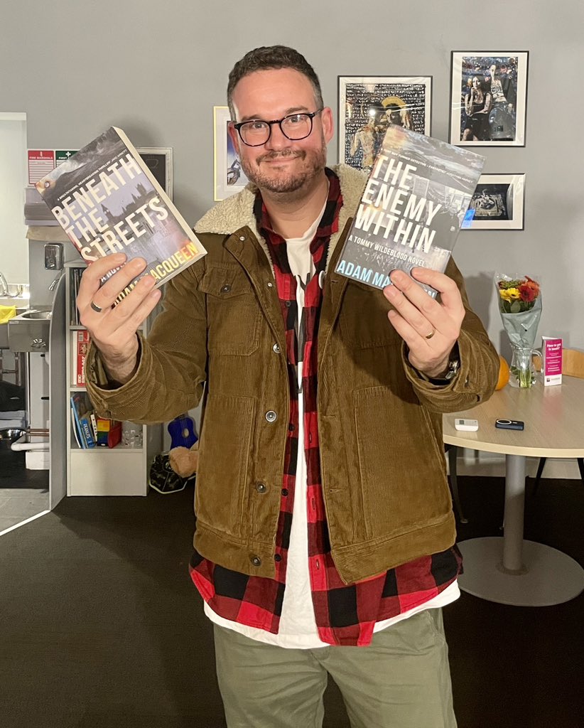 Fantastic, entertaining evening with the mastermind author of Beneath the Streets and The Enemy Within, @adam_macqueen with an added bonus preview of book 3 of the Tommy Wildblood series - with thanks to Eric Page from @SceneLGBTQ and the @LedwardCentre for hosting.