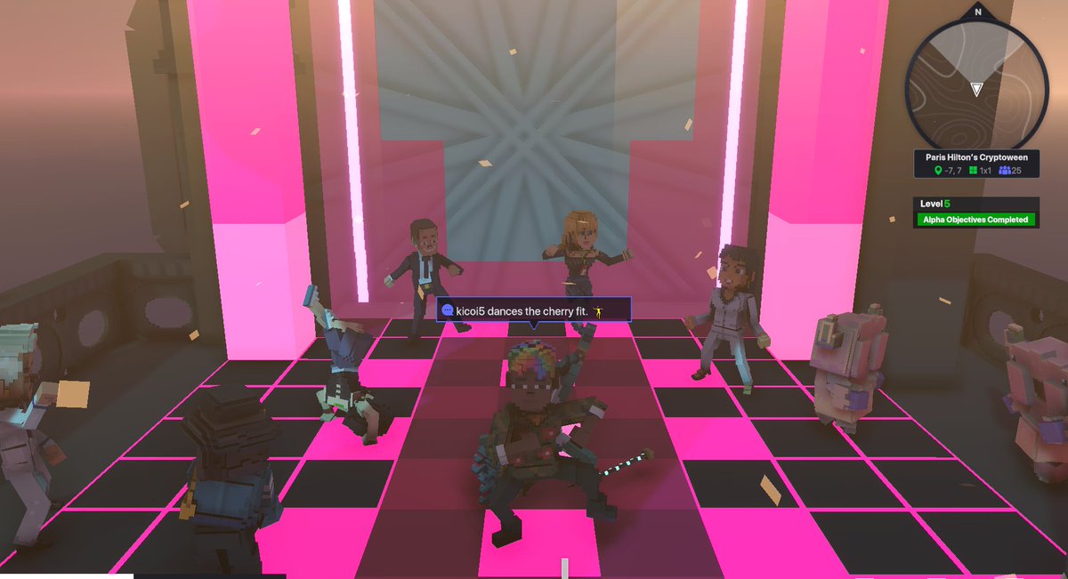 kicoi5's tweet photo. @TheSandboxGame I just participated in the Paris Hilton  #Cryptoween Event. Dancing in the Clock Tower check out my screenshot below!
🎃👇 https://t.co/FklkjSTLbJ