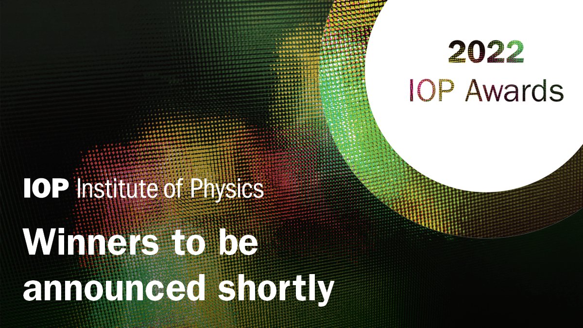 The IOP will next week be announcing our annual awards with winners from academia, business, schools and civil society. Keep an eye on our Twitter feed for details of all our winners. #IOPAwards22