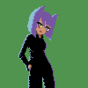 tried making something with the A64 palette on aseprite.
It wasn't supposed to be Lucy from edgerunnenrs but its kinda what it turned out to be