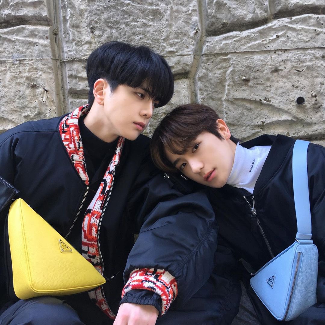 eternallyksw's tweet photo. Hyunjae and Younghoon for #PradaTriangle 

#더보이즈 @WE_THE_BOYZ https://t.co/EYqx8gs6gg