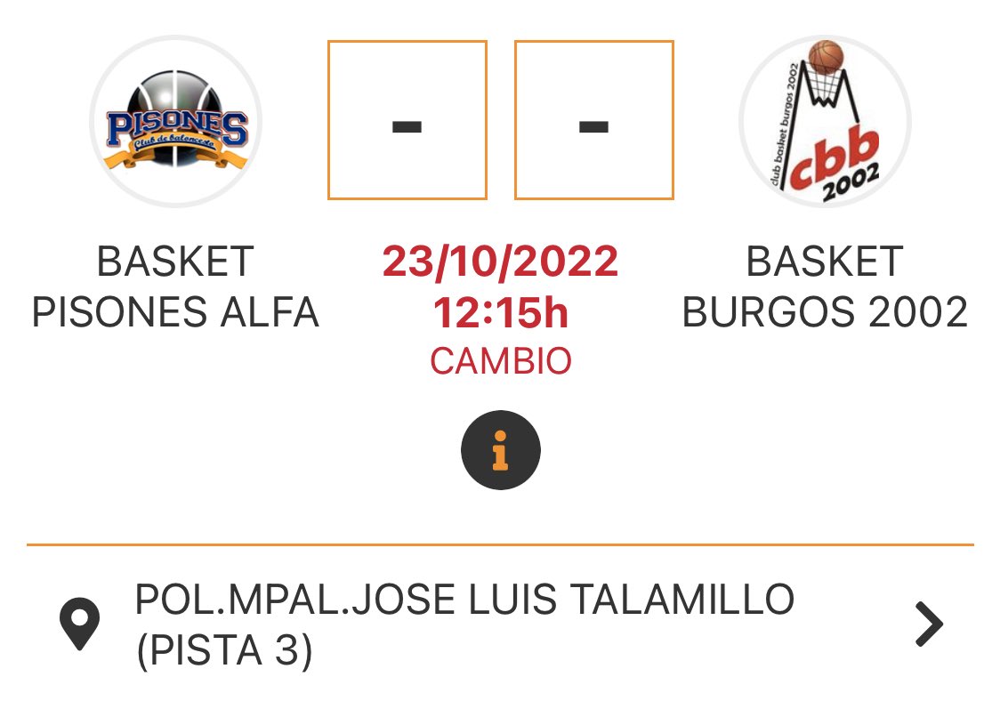 BasketBurgos02's tweet photo. Comenzamos!!
Inicio de temporada 2022-23 para nuestro Senior Masculino mañana Domingo en Primera Provincial.
🏀 #GameSunday
🆚 @BasketPisones Alfa
🏆 Jornada Nº1
#LigaSeniorProvincial1
📅 Domingo 23 Octubre
⏰ 12:15h
📌 Polideportivo Talamillo https://t.co/u2aYK7zNye