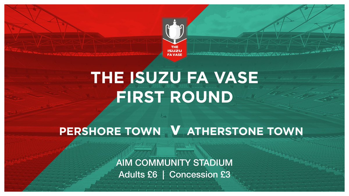 MATCH DAY | Here we go again then! <a href="/FAVaseHQ/">FA Vase HQ</a> First Round fixture this afternoon at the AIM Community Stadium; we welcome <a href="/MidlandLeague/">Capelli Sport Midland Football League</a> Premier Division side <a href="/FCAtherstone/">Atherstone Town Community FC</a> as we hope to progress to the Second Round for the first time on twenty seven years! We NEED your support!