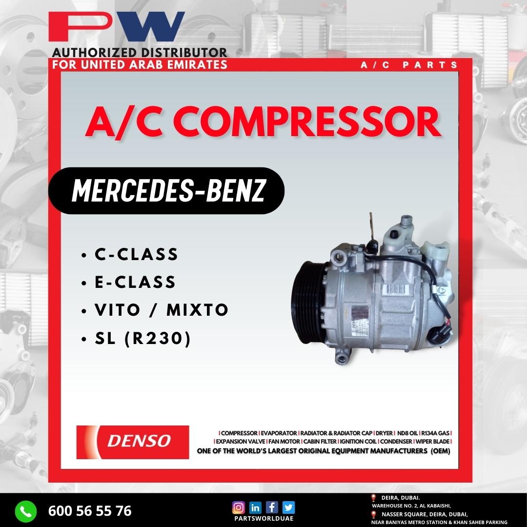 Partsworlduae's tweet photo. Partsworld | Denso AC Compressor
Mercedes-Benz
📞 600565576
#Denso #denso_market #uae #MercedesBenz #C #E #VITO #MIXTO #SL #sales #AC  #compressor #sale #autoparts #densoparts https://t.co/4UbNNAeBT4