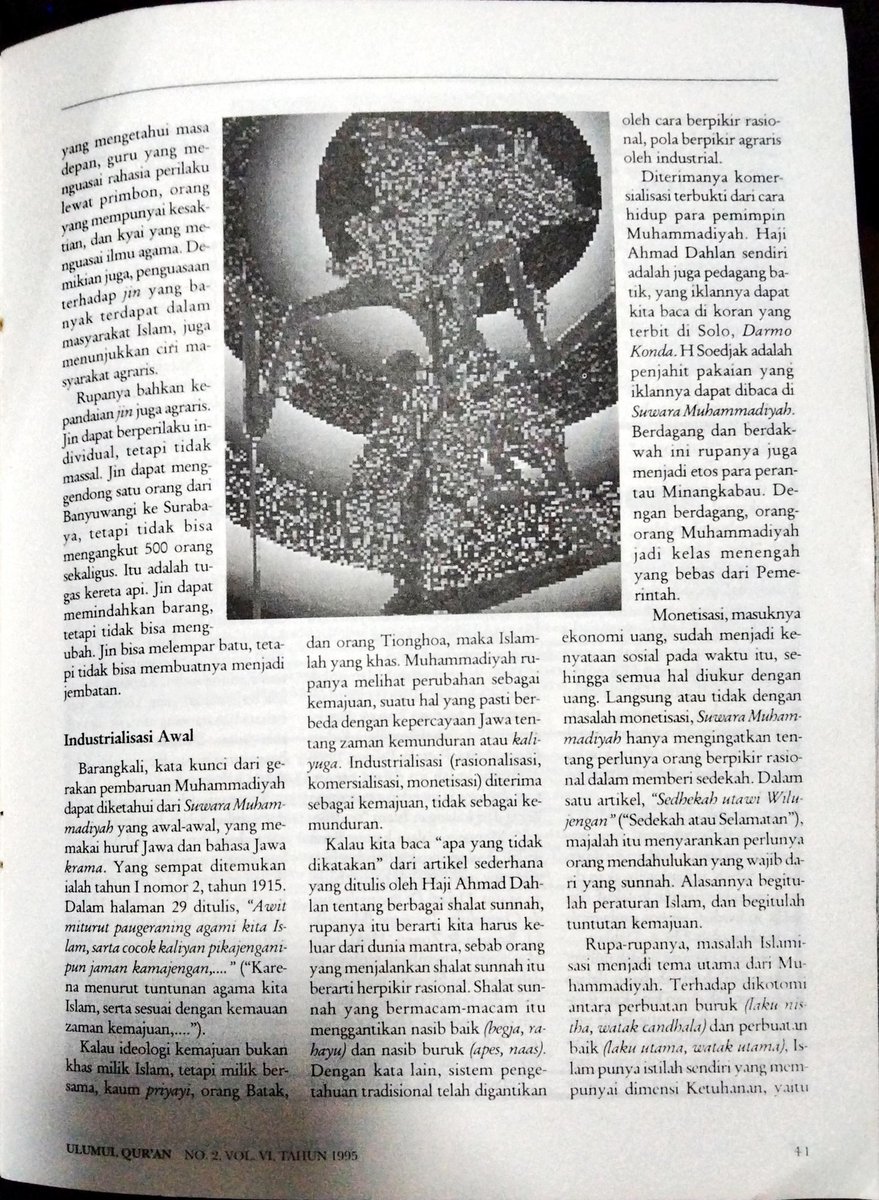 azharsyahida's tweet photo. Tulisan penting (alm) Kuntowijoyo menjelang Muktamar Muhammadiyah ke-43 di Banda Aceh. dimuat di jurnal populer pada masanya: Ulumul Qur'an, thn 1995. 

kayaknya ini wajib dibaca menjelang Muktamar Muhammadiyah di Solo yg tinggal menghitung hari ini.. https://t.co/oWiz1F5aiR