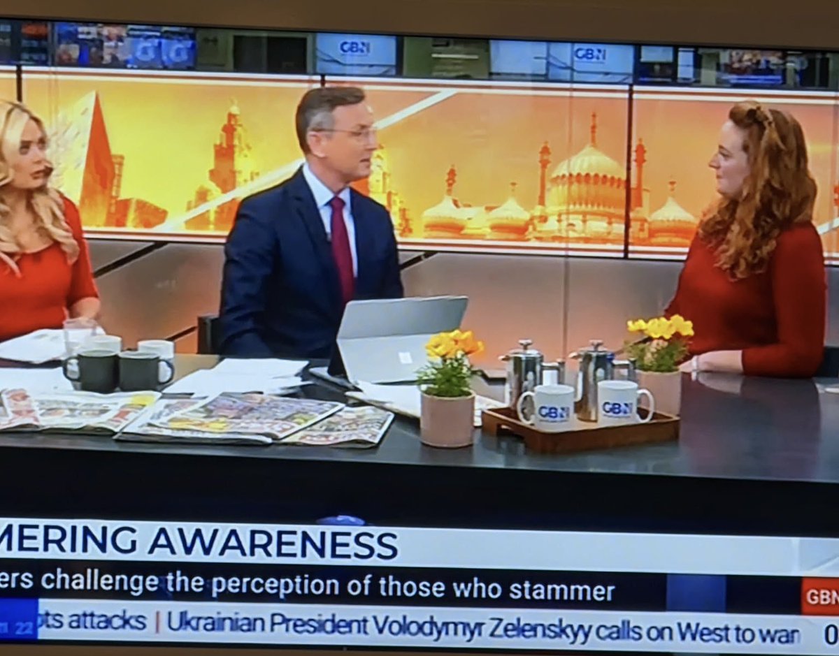 A refreshingly positive interview about #stammering by @StephenGBNews and @elliecostelloTV - thank you for making space for stammering! #NoDiversityWithoutDisfluency @stammer