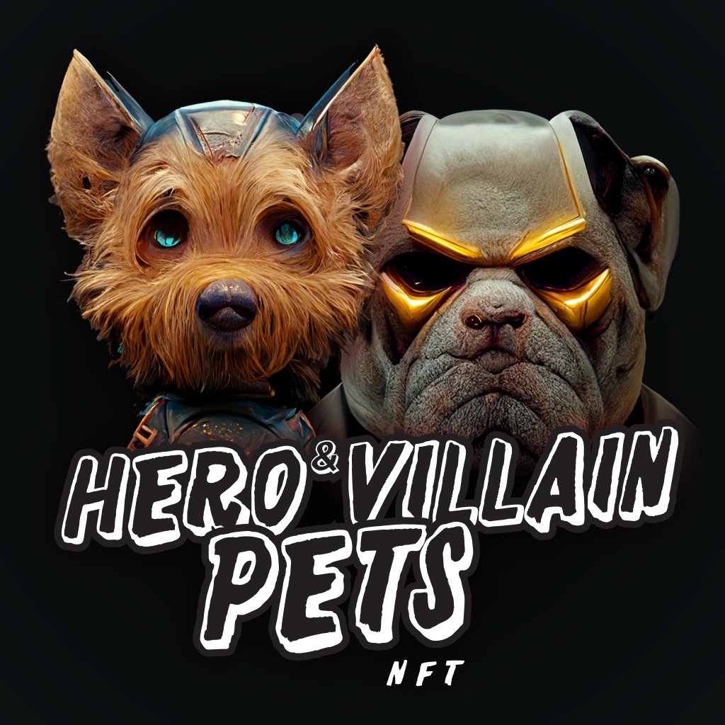 Hero & Villain Pets tweet media