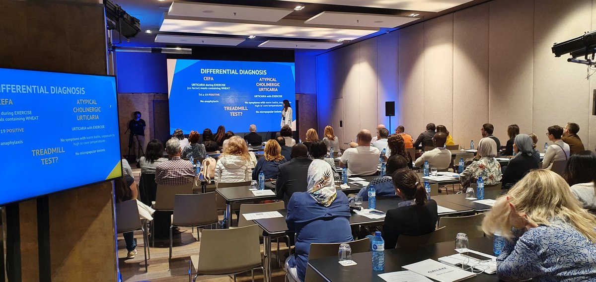 Last Clinical case on #urticaria at #GA2LEN Barcelona Allergy School 🎤