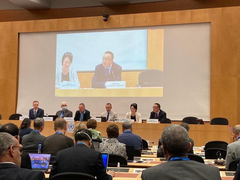muhiusamah's tweet photo. Sassy Saturday! @WMO technical conference on #EWSforall is happening now - taking the global issue of EWS coverage to the table, with sister agencies and tech companies coming along - paving the path to #EWSforall  https://t.co/NX83FTWUJh https://t.co/vGcY9qOIUM