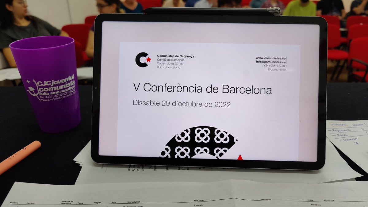 Avui és dissabte de Conferència de Barcelona de @ComunistesBCN! @comunistes