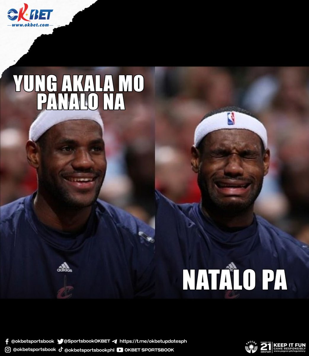 SportsbookOKBET's tweet photo. Yung akala mo.............

#OKBET #OwnTheWin #okbetsportsbook #NBAregularseason #basketball #meme #basketballmeme https://t.co/CCKgRQg2KA