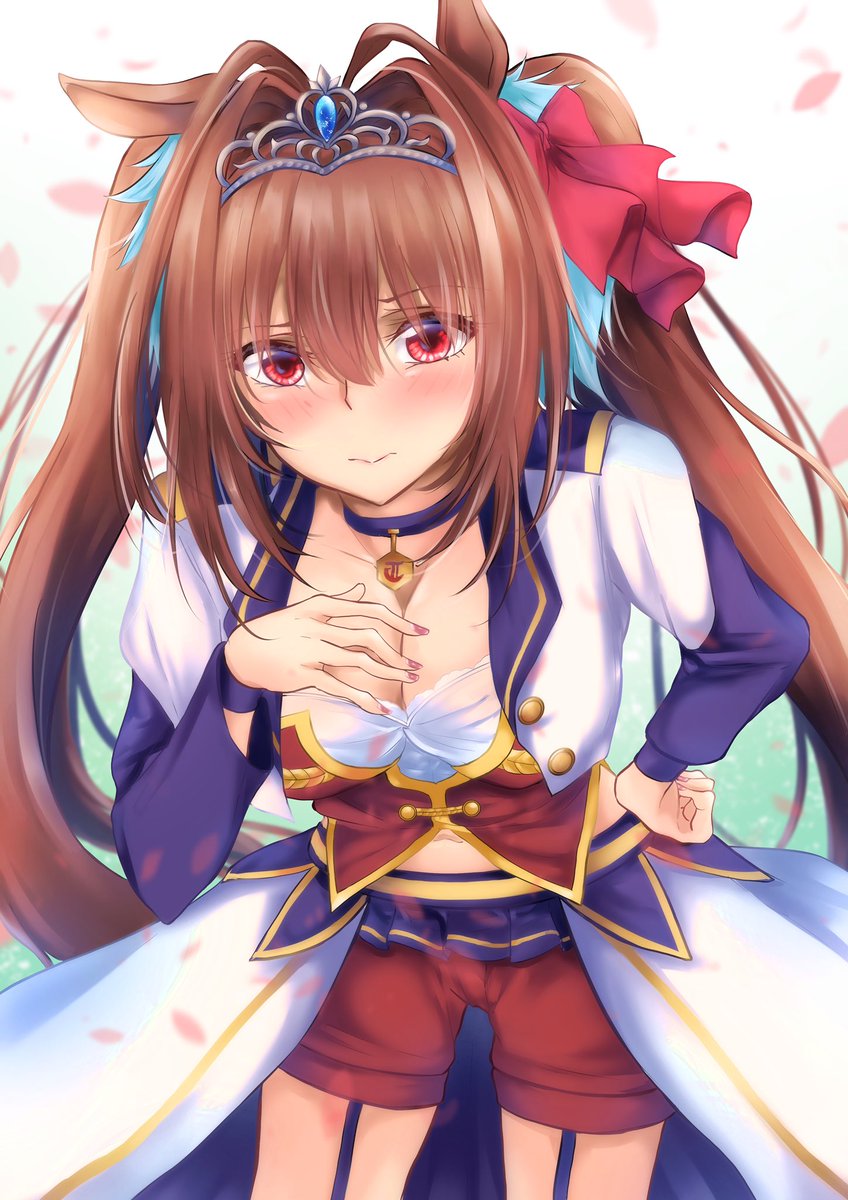 ダイワスカーレット(ウマ娘) 「私だけを見なさいよね…#ウマ娘 #ダイワスカーレット 」|からなかのイラスト