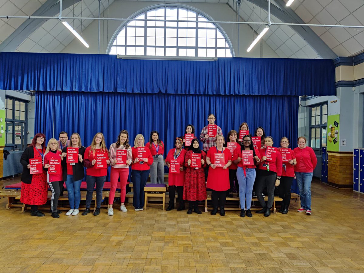 EPSMissHenshall's tweet photo. 🔴🛑Great way to finish the term! 🔴🛑 #WRD22 #ShowRacismTheRedCard @Eastfield_EN3 @hussain_roksana @Ivy_Trust https://t.co/HxRBqRQfWG