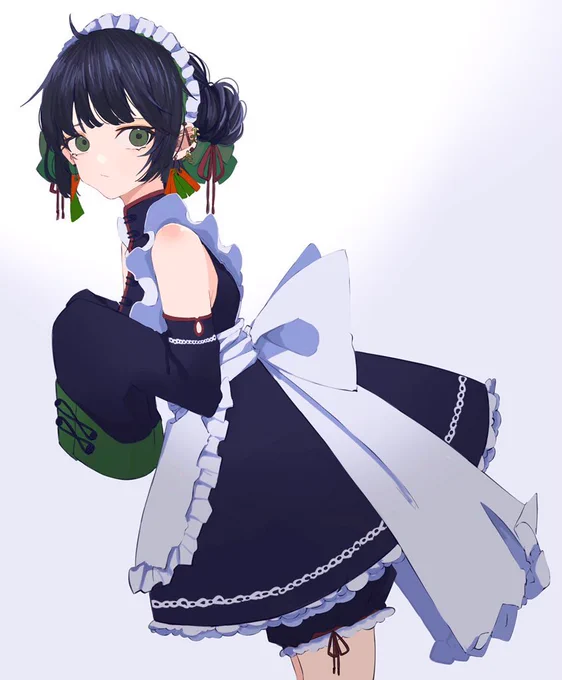 #メイドイラスト今年5月〜10月までで描いたメイドイラスト 