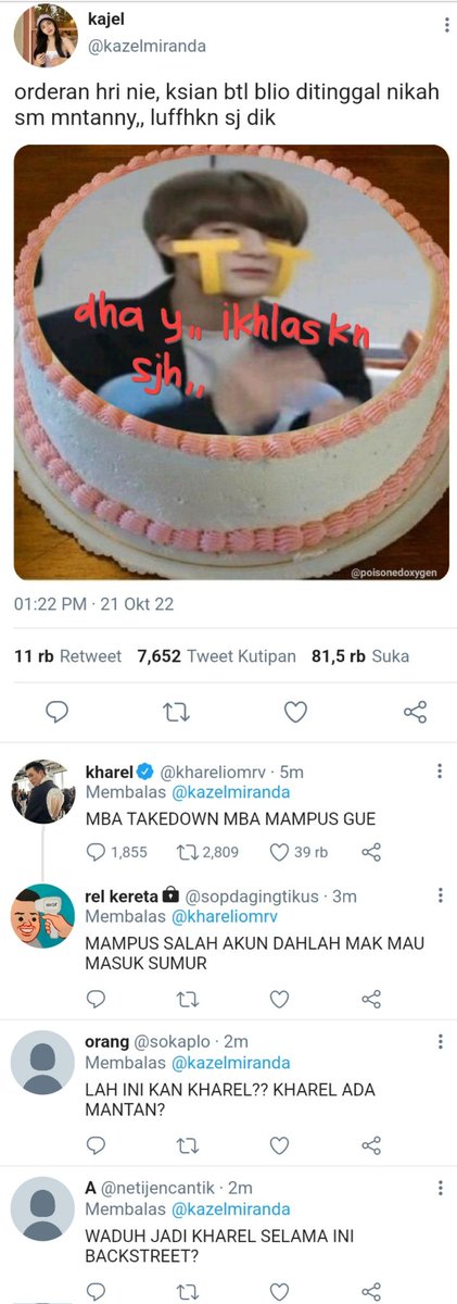 berriezkty's tweet photo. gara-gara kue

—
lee jeno au https://t.co/6ql2QpXJD6