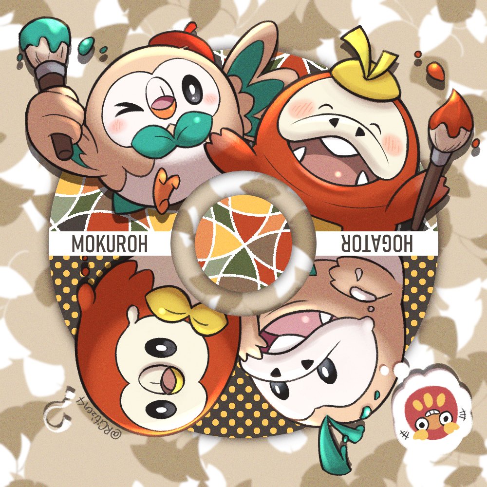 33日目 モクローとホゲータの芸術の秋 #100日チャレンジ #ポケモン