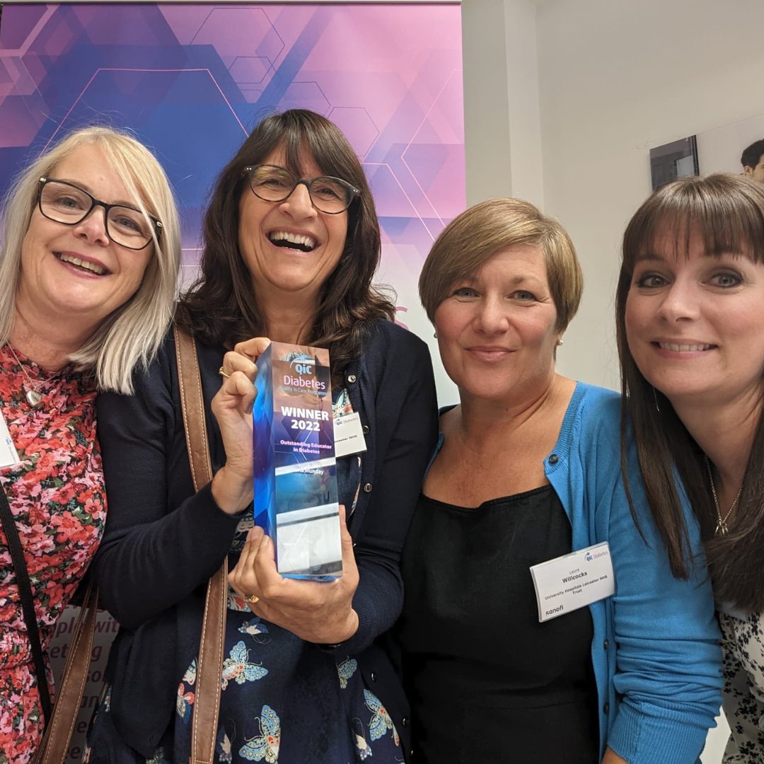 'It really is a dream come true for me' said @MundayFiona from @LDC_tweets after winning the Outstanding Educator in Diabetes award at the recent @QiCProgramme Awards. Fiona was recognised for her work in writing and delivering diabetes education for health care professionals.