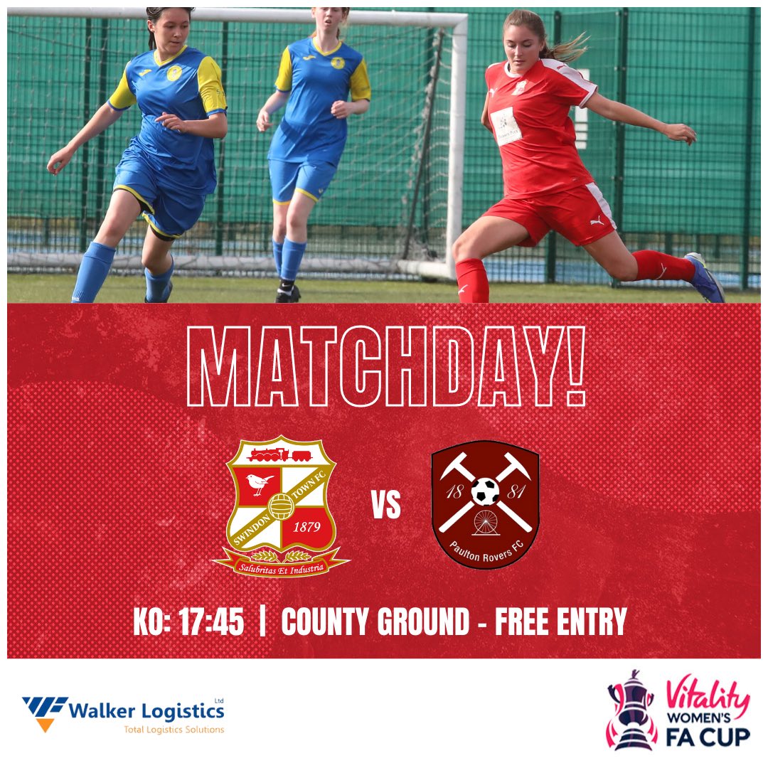 Saturday night football at the County Ground, what more could we ask for.

@VitalityWFACup #STFC 🔴⚪️