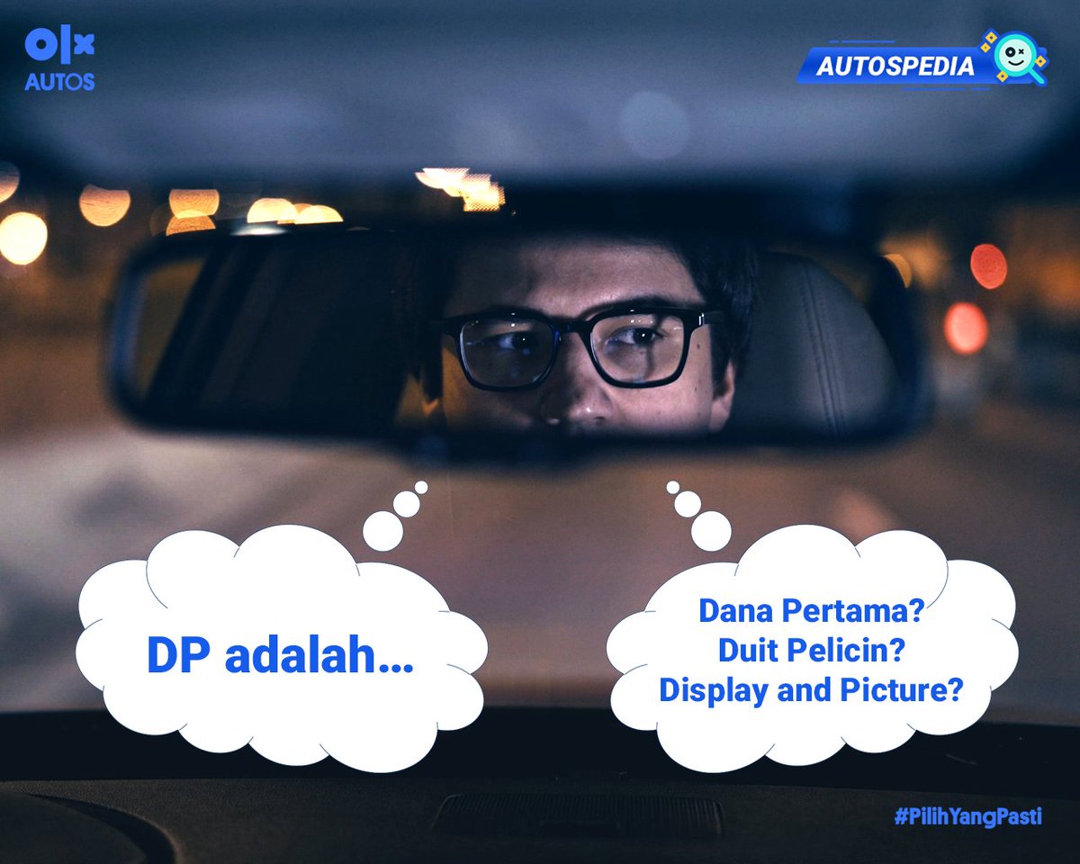 olxid_official's tweet photo. 🧒: “Bisa melakukan DP dulu ya kak”

Jeng jeng… Ada yang masih belum tahu istilah DP? MinOL siap bantu kamu biar lebih paham lewat #AutosPedia! 

✨Cek Thread Ini✨

#OLXAutos #PilihYangPasti https://t.co/04vVR1Aba2