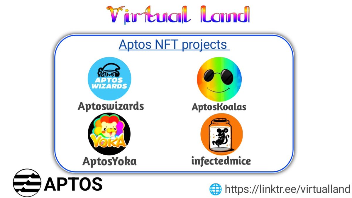 VirtualLand_'s tweet photo. 🔥Massive Hype Project WL Giveaway Ever!!

🎟 Giveaway - 263 WL or OGs &amp; Free Mint 😱

@AptosKoalas
@AptosWizards
@Aptos_Yoka
@infectedmice

To Enter ⤵️
➡️Follow @VirtualLand_  &amp;
All Above project 
➡️Like, RT &amp; Tag 3 Friends
➡️Finish Gleam : https://t.co/xLf5GqTpbn

33h⏰

#Aptos https://t.co/xlmhiQ09T4
