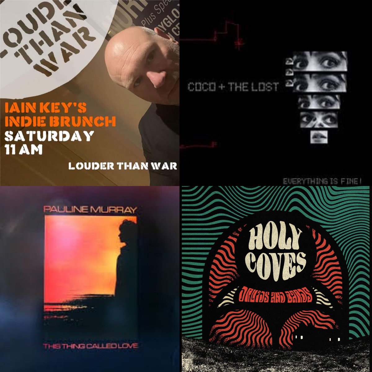 It’s nearly time. This weekends Indie Brunch is on at 11am on @louderthanwar Listen on s2.radio.co/sab795a38d/lis… or download the android or iOS app!