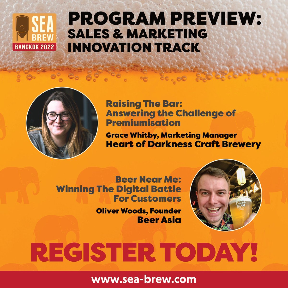 followbeerasia's tweet photo. Our Founder Oliver Woods will be presenting a workshop Beer Near Me: Winning The Digital Battle For Customers at SEA Brew 2023, Asia's leading beer conference. See you at SEA Brew! https://t.co/SaXaZyd989