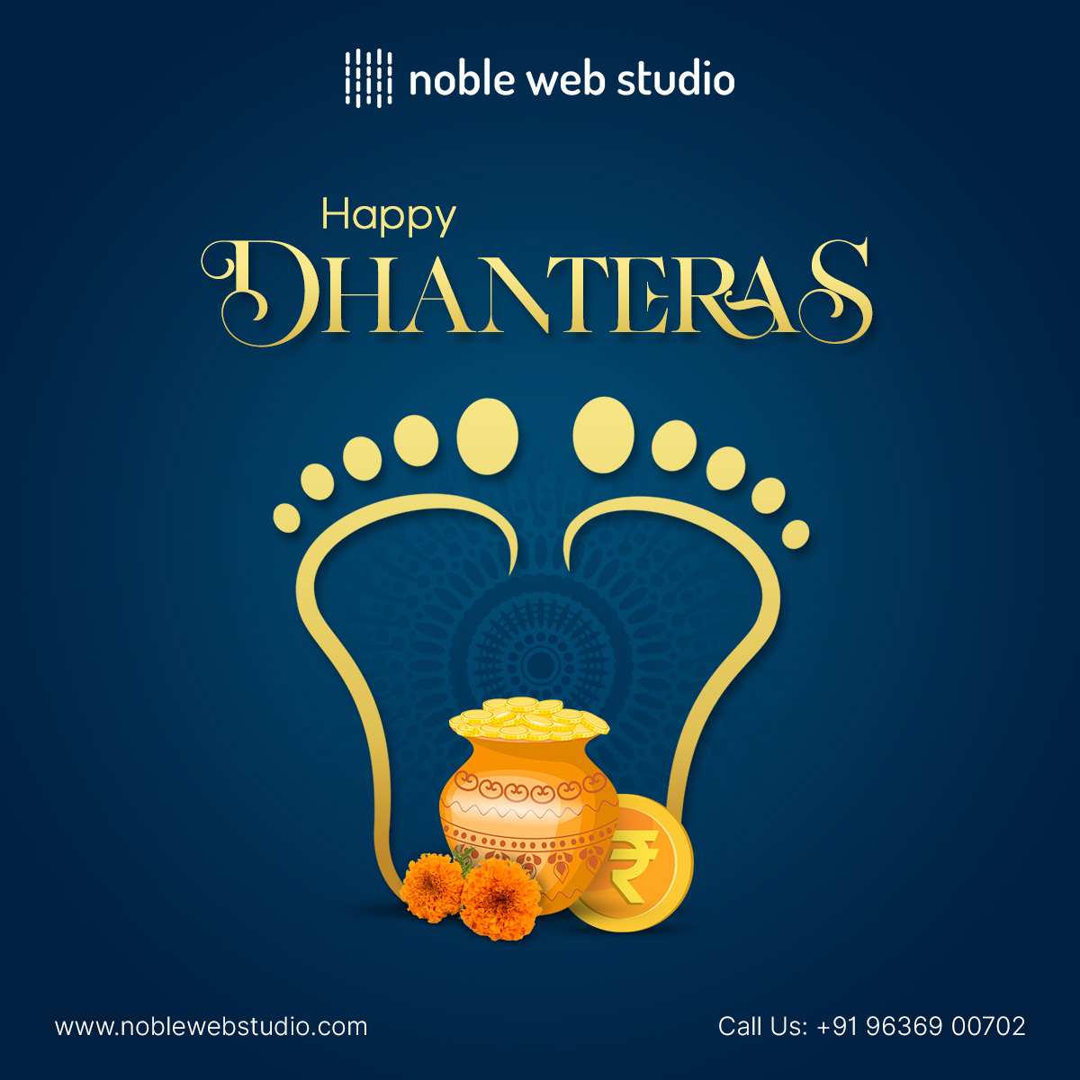 Noblewebstudio's tweet photo. This Dhanteras, we wish you and your family a lifetime of happiness, prosperity and security. Happy Dhanteras!

#happydhanteras #noblewebstudio #noblesoftware #noble https://t.co/g5UoWPpqj0