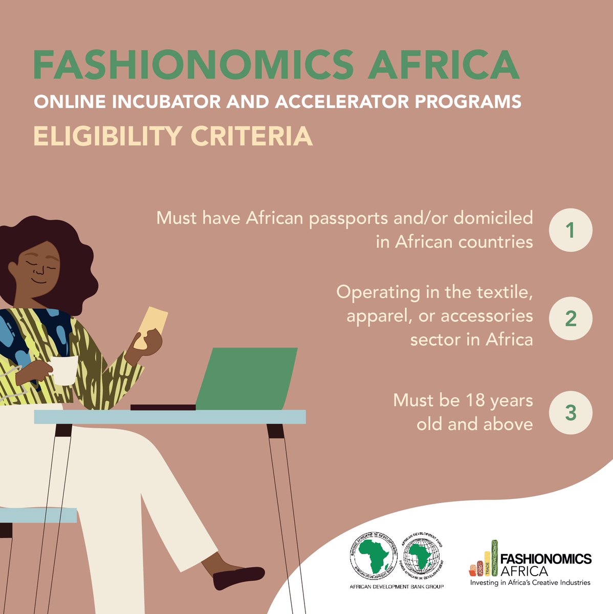 #DYK: <a href="/FashionomicsADB/">Fashionomics Africa</a>’s new online #incubator and #accelerator programs are available in English, French, Arabic and Portuguese? Many languages, but limited slots – so apply before 23 October to secure your virtual seat! More: fashionomicsafrica.org/incubator-and-…