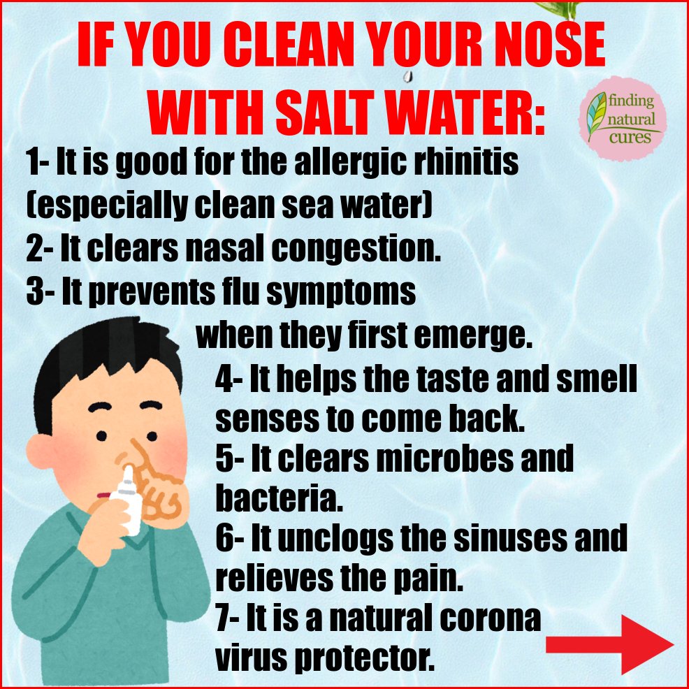 cures_finding's tweet photo. WHAT HAPPENS IF YOU RINSE YOUR MOUTH AND NOSE WITH SALT WATER? #findingnaturalcures https://t.co/BwsIGzGDJT