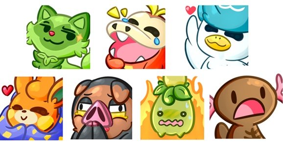 Free to use] Pokemon Ultra Beasts Emote Set for Twitch and Discord