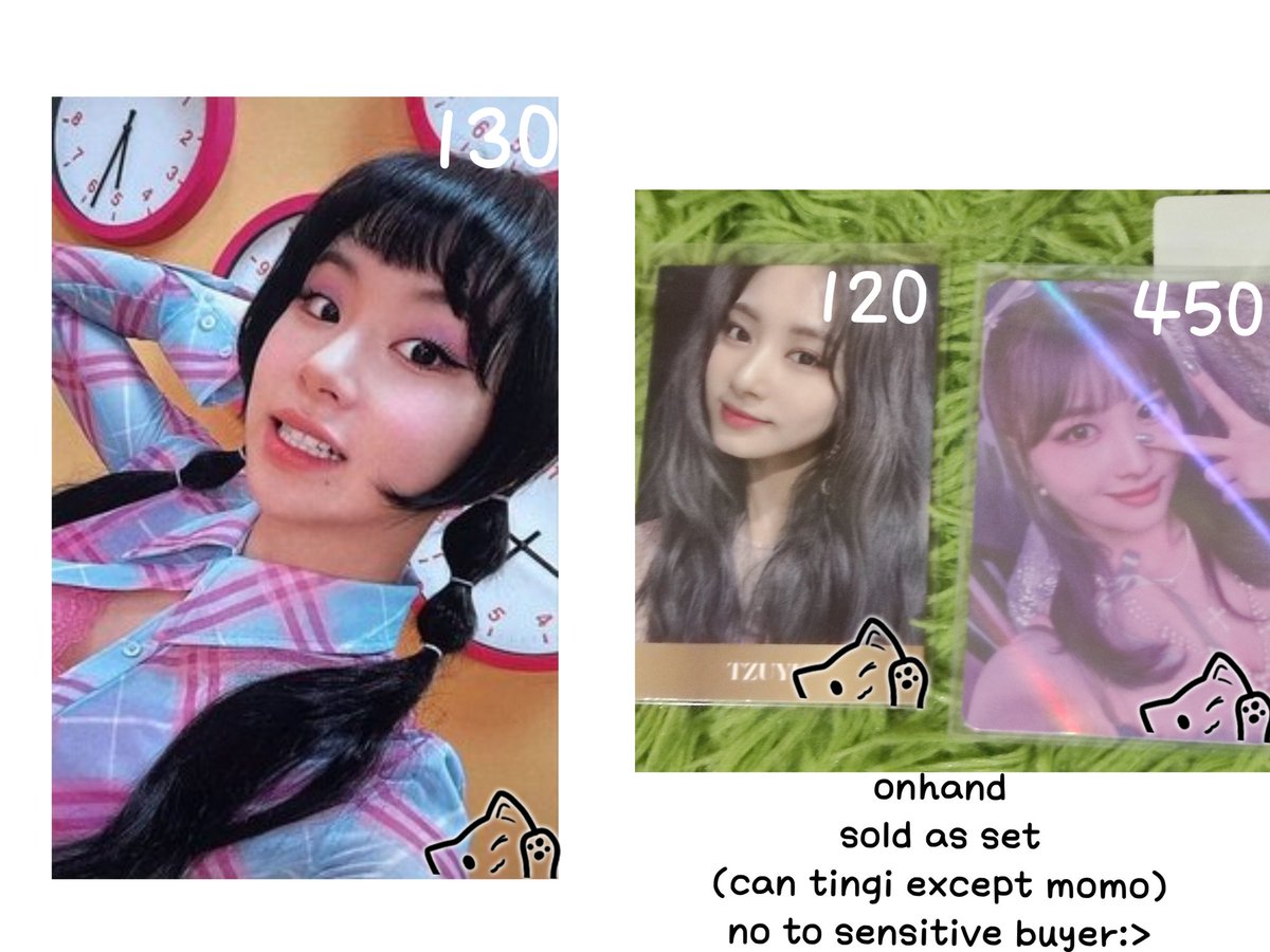 scyclover's tweet photo. WTS / LFB TWICE PH (PLS HELP RT!)

( ˘▽˘)っ MOMO ALADIN SET (700PHP)

— check alt 
— prio payo | 2 days res (w/dp)
— mop: gcash 
— mod: sco/flash/j&amp;t
— 📍 mm

🏷️wts lfb tingi twice ph momo aladin tzuyu feel special selca fs chaeyoung chae archive between 1&amp;2 photocard pc https://t.co/7Rzv6np3gh