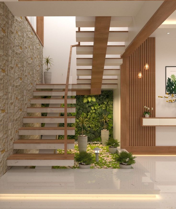 #صباح_السعاده 
من التشطيبات للدرج الداخلي استخدام الخشب في نائمة الدرج ليعطي لاضفاء الحيوية والجمال لمنزلك.