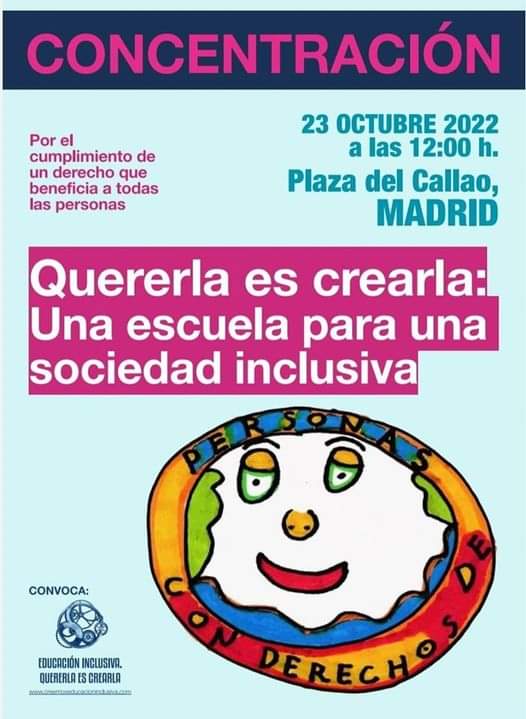 O es CON TODAS Y TODOS,
no será #DerechoALaEducación

#QuererlaEsCrearla
#EducaciónInclusiva

#MareaVerde con todas y todos
#CDPD #DDHH